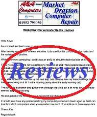 A&A Market Drayton Computer Repair Reviews